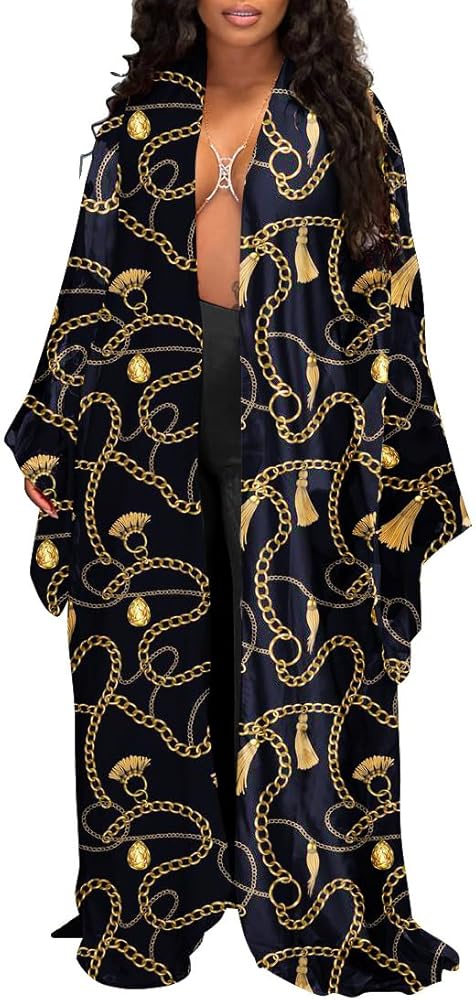 floral Long Kimonos for Women kimonos plus size swimwear beach kimono cover ups kimono robe duster l Bikini Cover Up