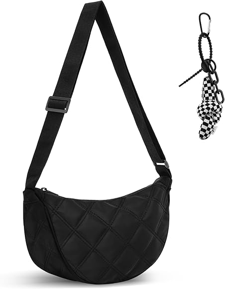 Byjogger Crossbody Bag Bags Crescent Bags para mujeres Bolsas de nailon Media Media Cross Bolsas Cross Cross Bolsas de hombro portátiles 'Bolsas de toba livianas bolsas de cofre Packs