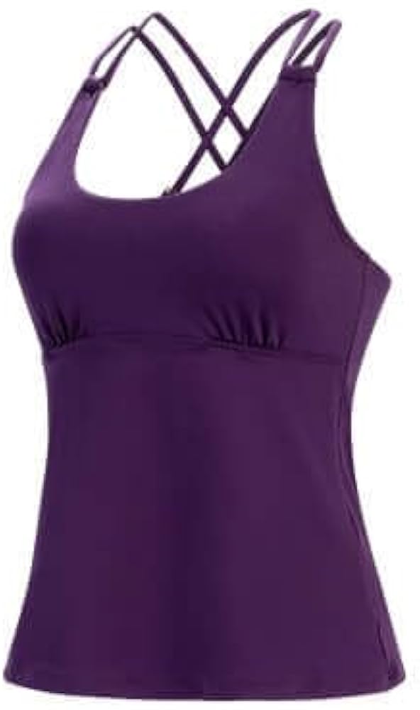 Dolfin Women's Aquashape Deep Scoop Neck Tankini Top