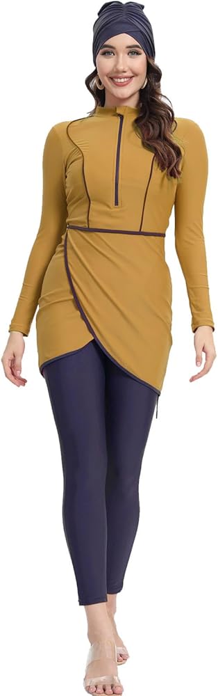 Muslim Swimsuits for Women Burkini Modest Swimwear Full Cover Top ​Pants Hijab Islamic Bathing Suit